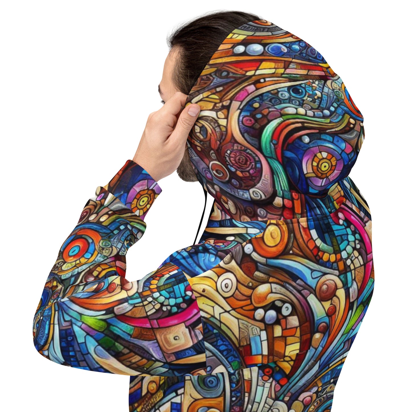 Men's Colorful Geometry Hoodie