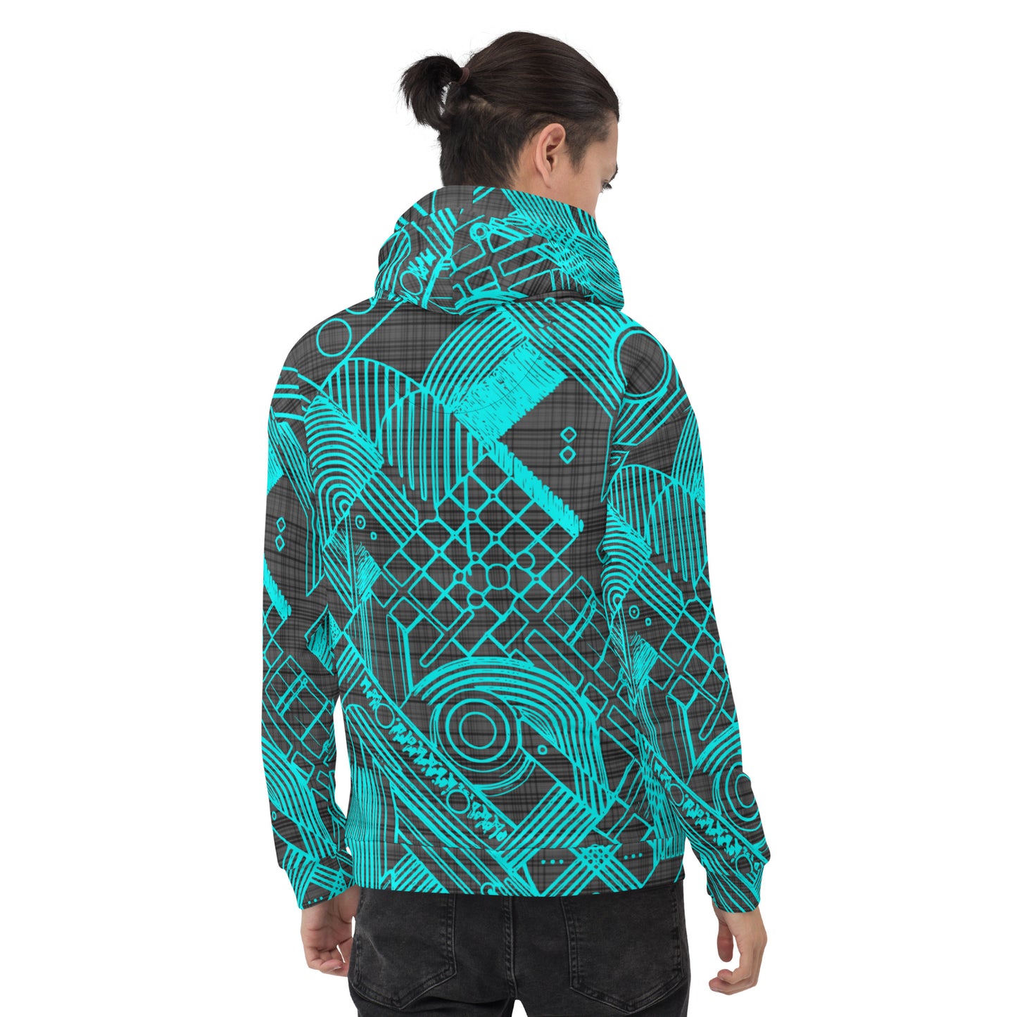 Men's Cyan Cyber Hoodie