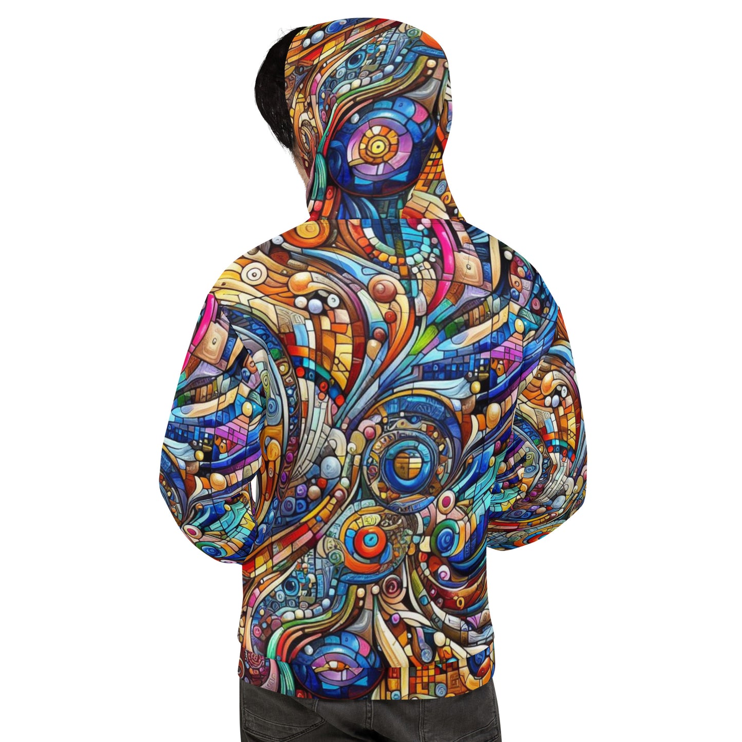 Men's Colorful Geometry Hoodie