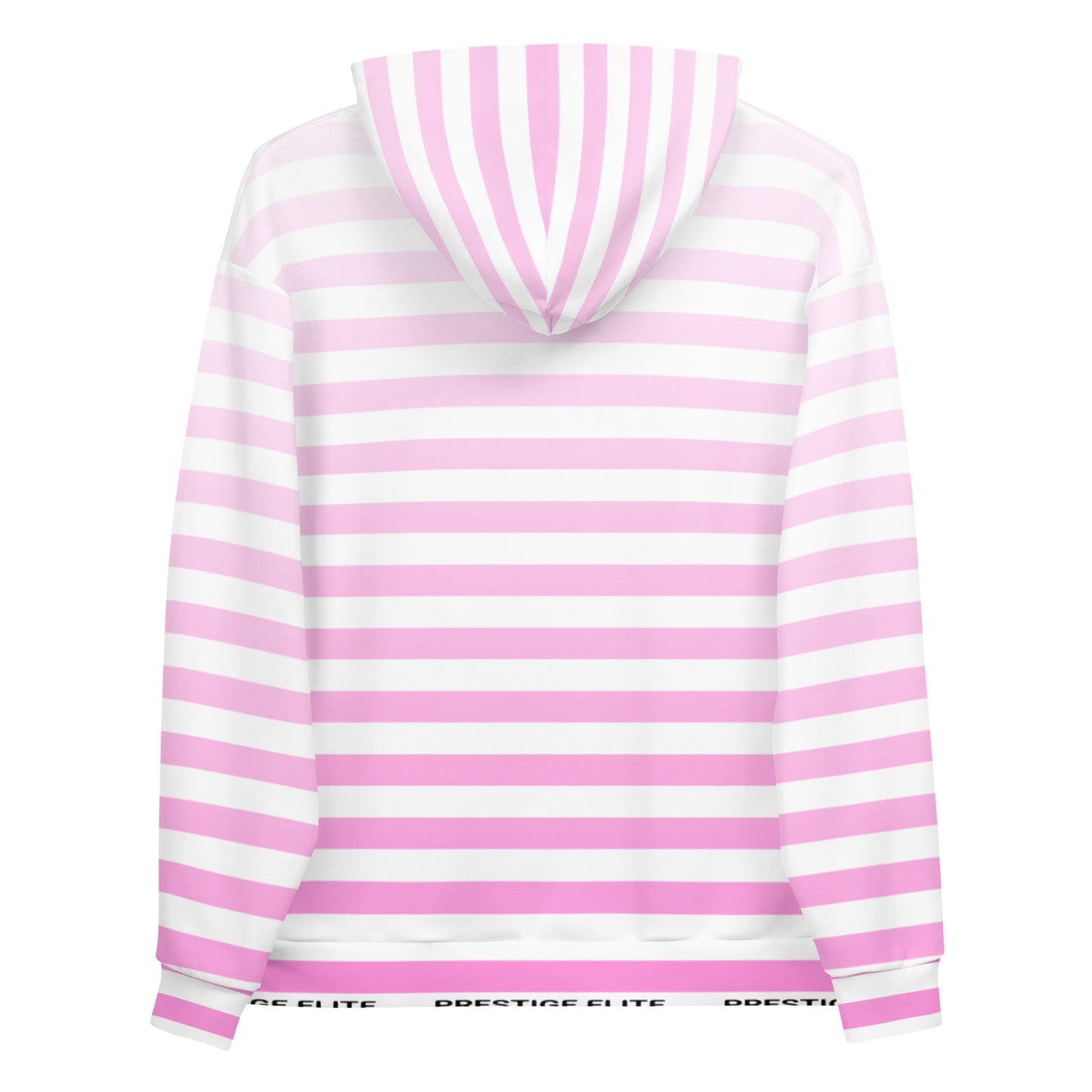 Women's Faded Pink Striped Hoodie