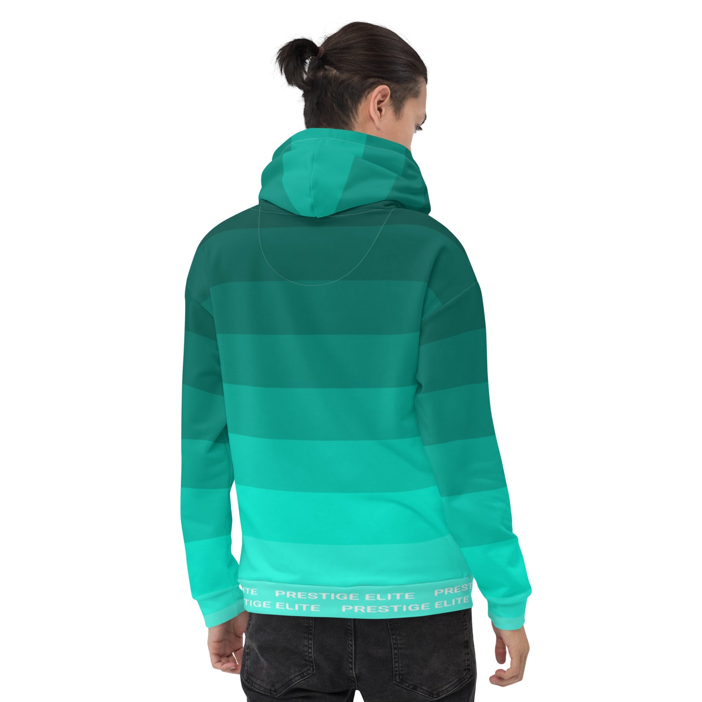 Men's Teal Stripes Hoodie