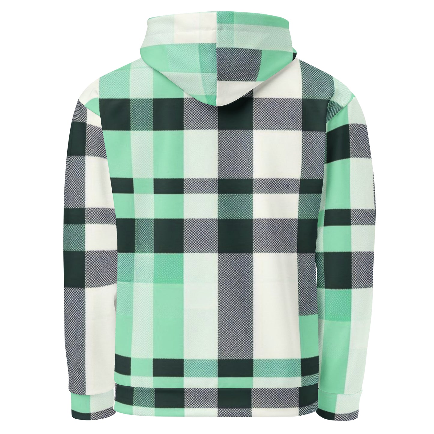 Men's Mint Plaid Hoodie