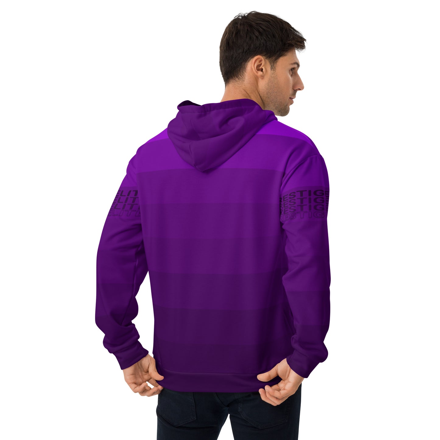 Men's Purple Stripes Hoodie