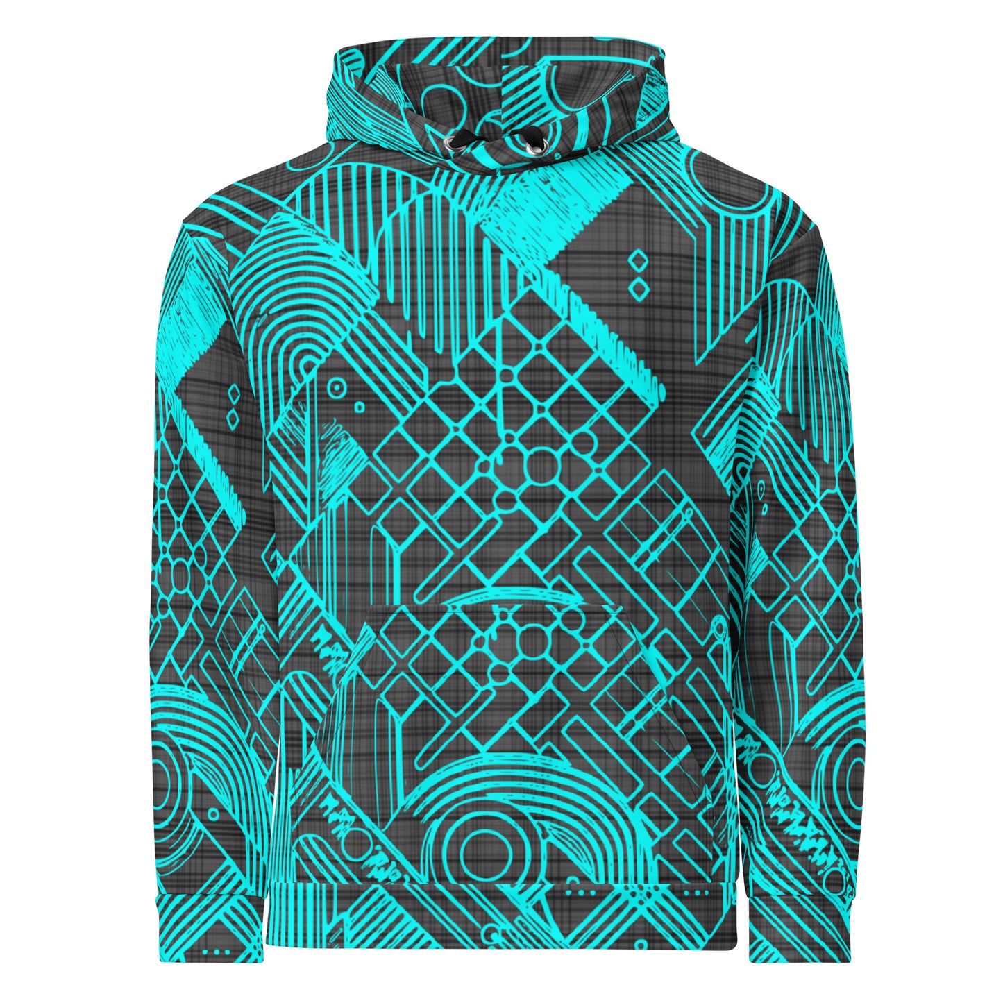 Men's Cyan Cyber Hoodie