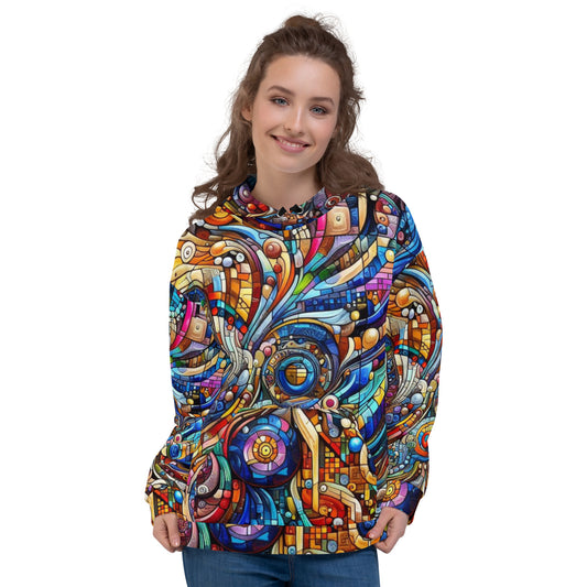 Women's Colorful Geometry Hoodie