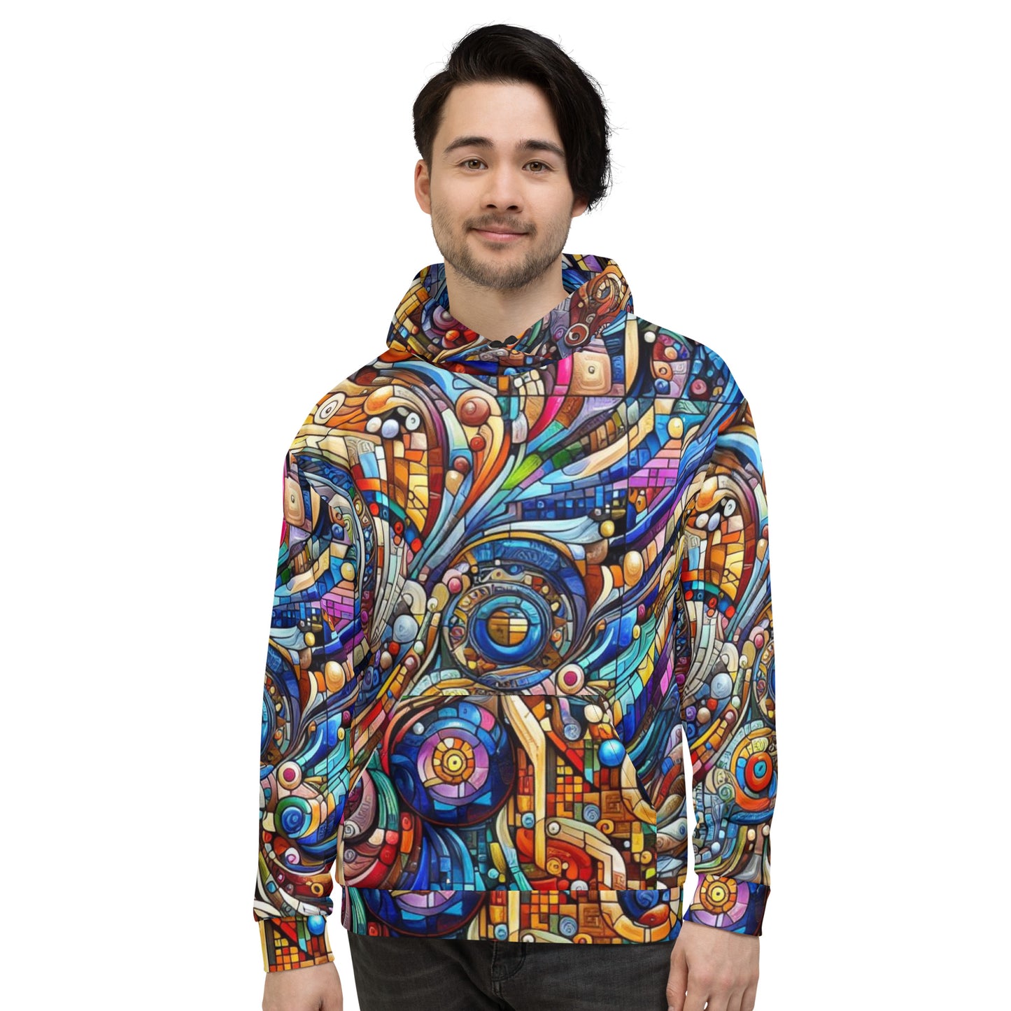 Men's Colorful Geometry Hoodie