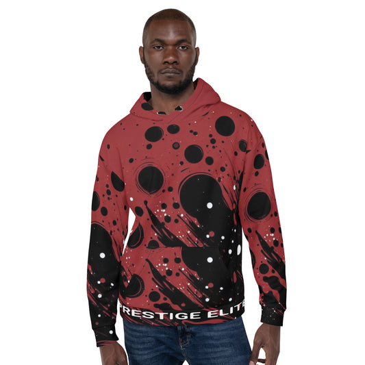 Men's Crimson Splatter Hoodie