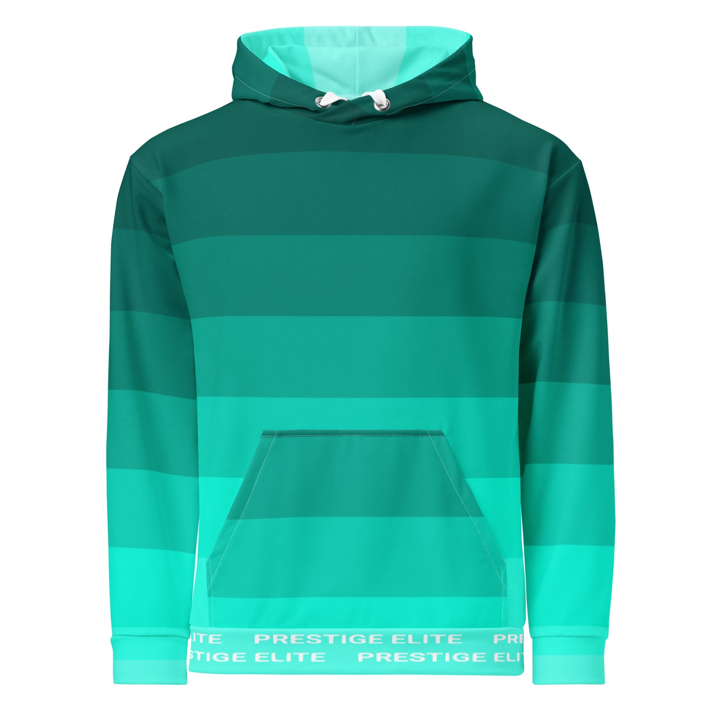 Men's Teal Stripes Hoodie