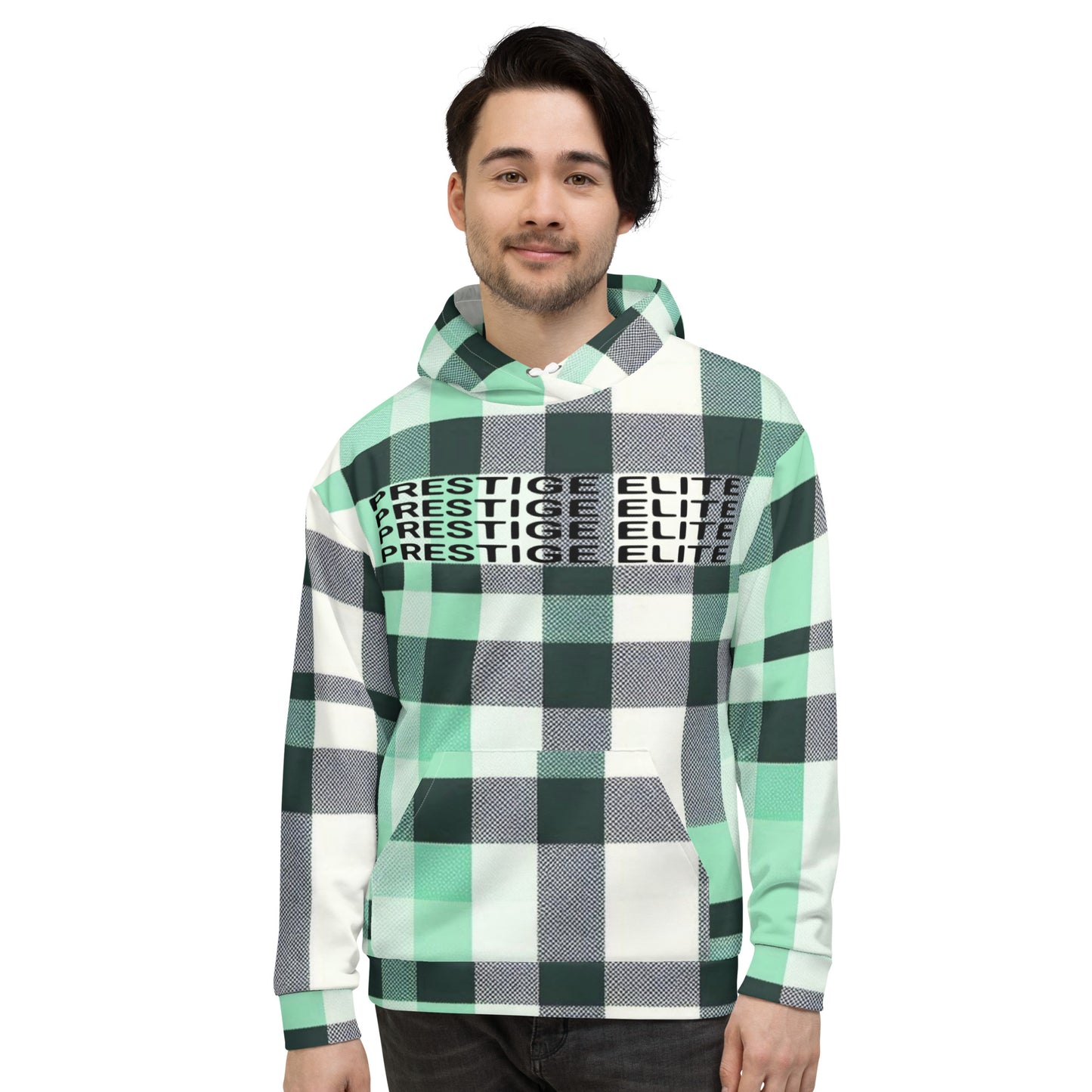 Men's Mint Plaid Hoodie