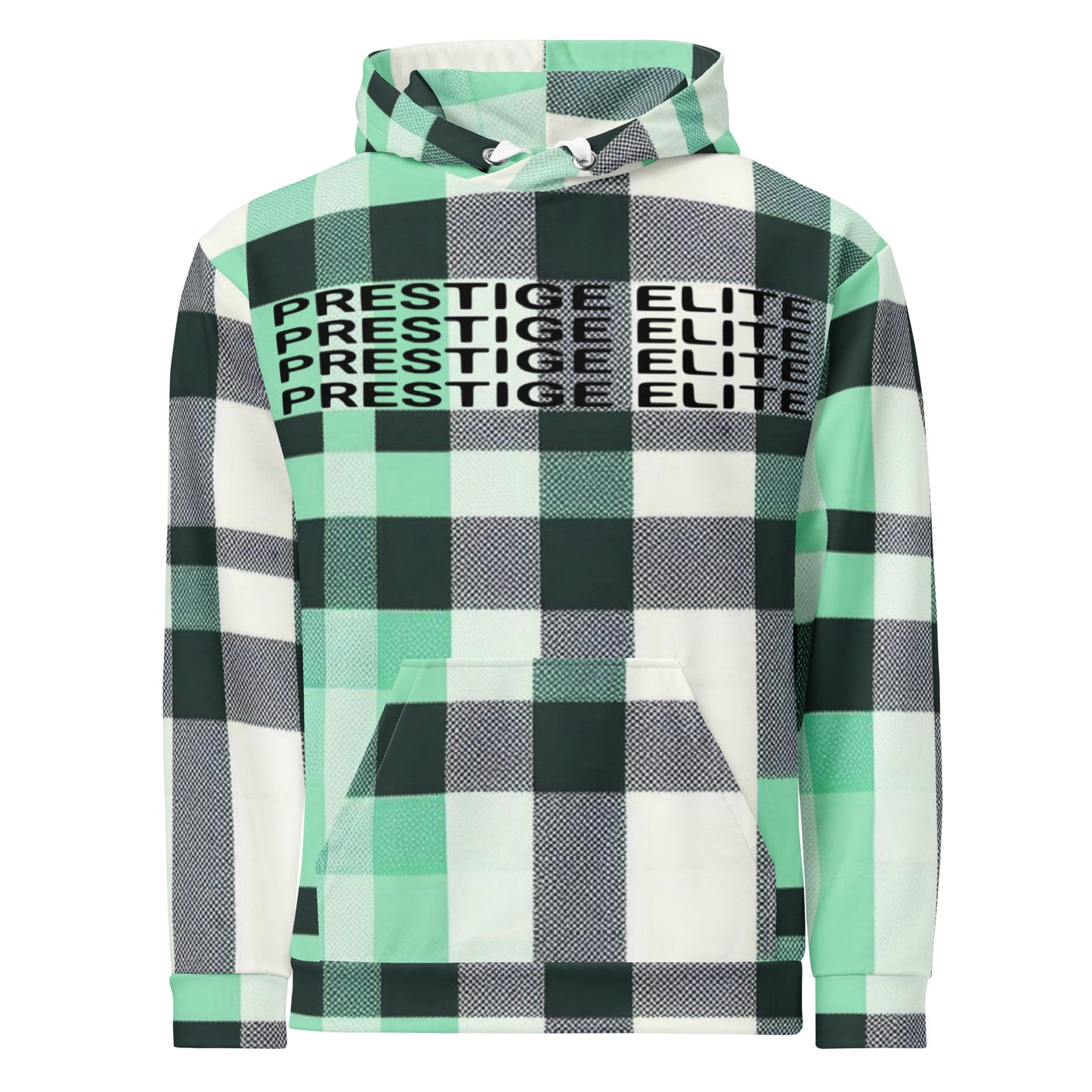 Men's Mint Plaid Hoodie