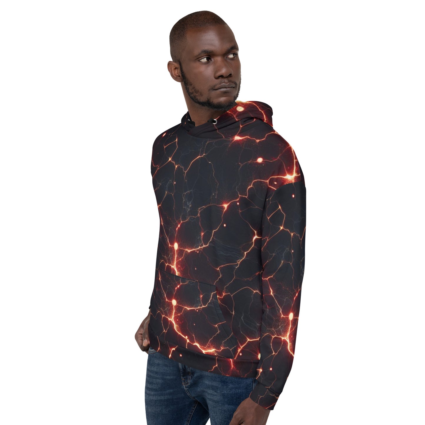 Men's Neon Lightning Hoodie