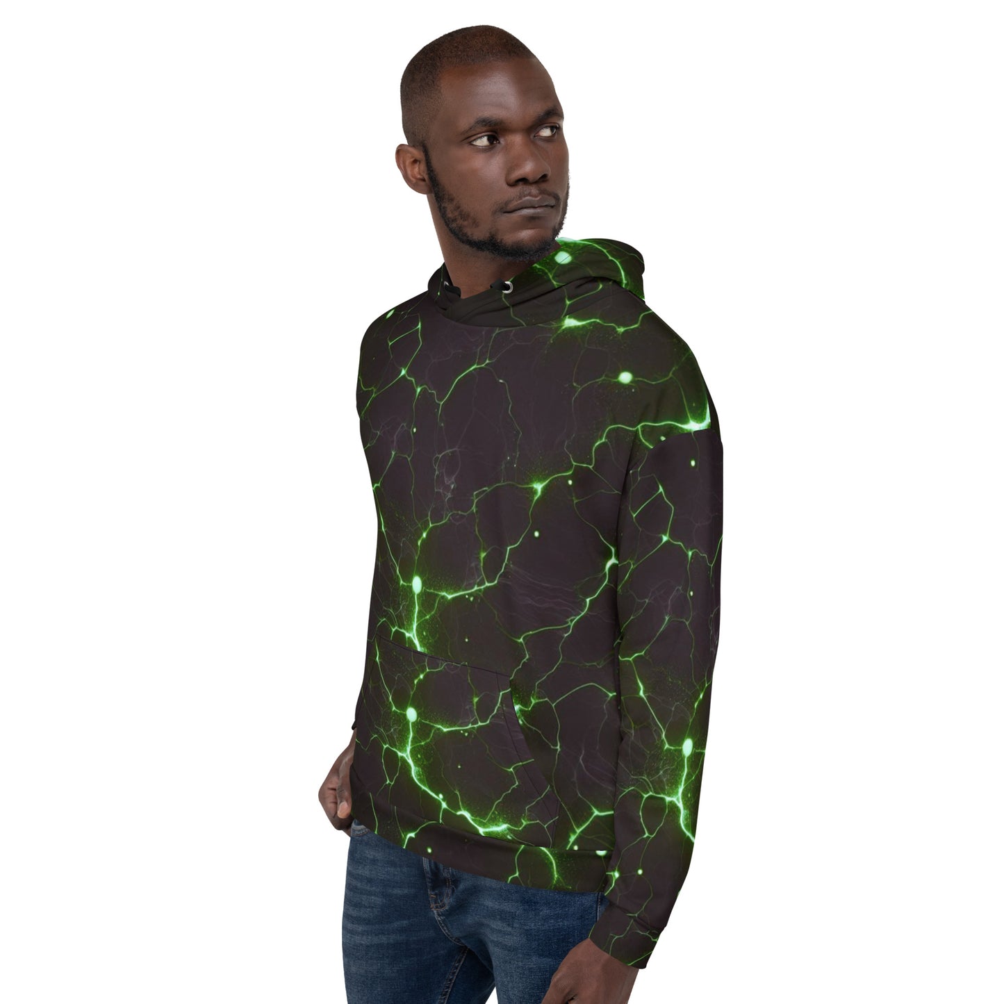 Men's Neon Lightning Hoodie