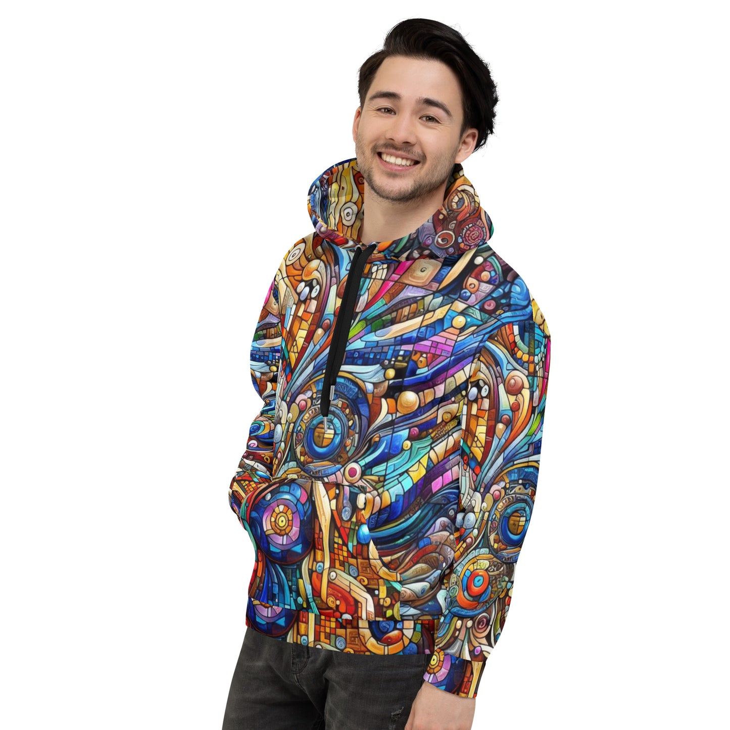 Men's Colorful Geometry Hoodie