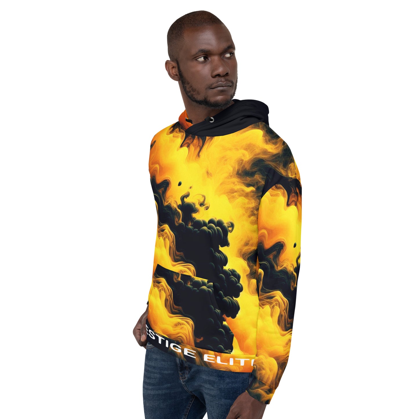 Men's Yellow Smoke Hoodie