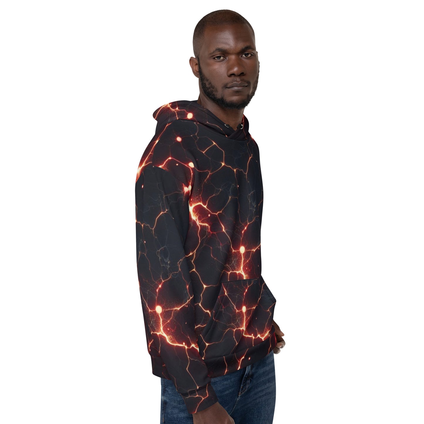 Men's Neon Lightning Hoodie