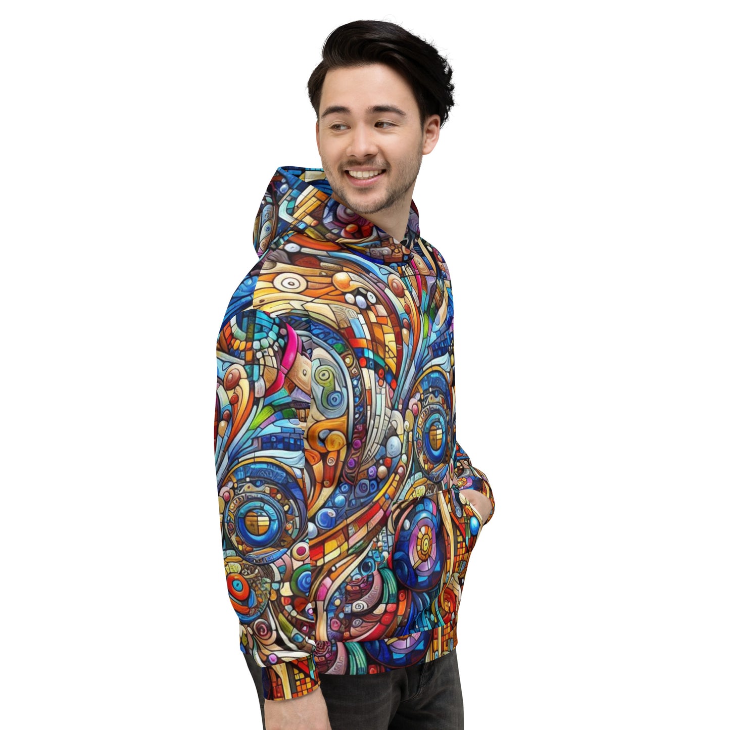 Men's Colorful Geometry Hoodie