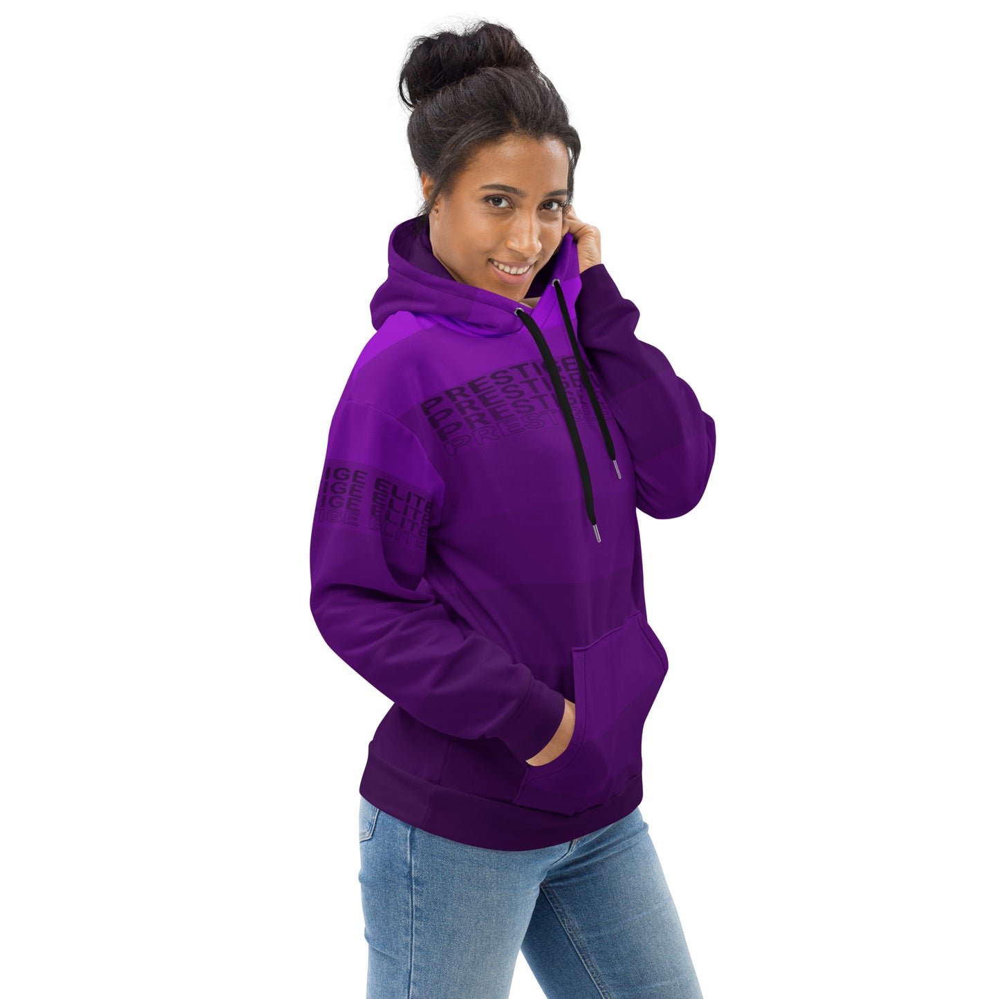 Women's Purple Stripes Hoodie