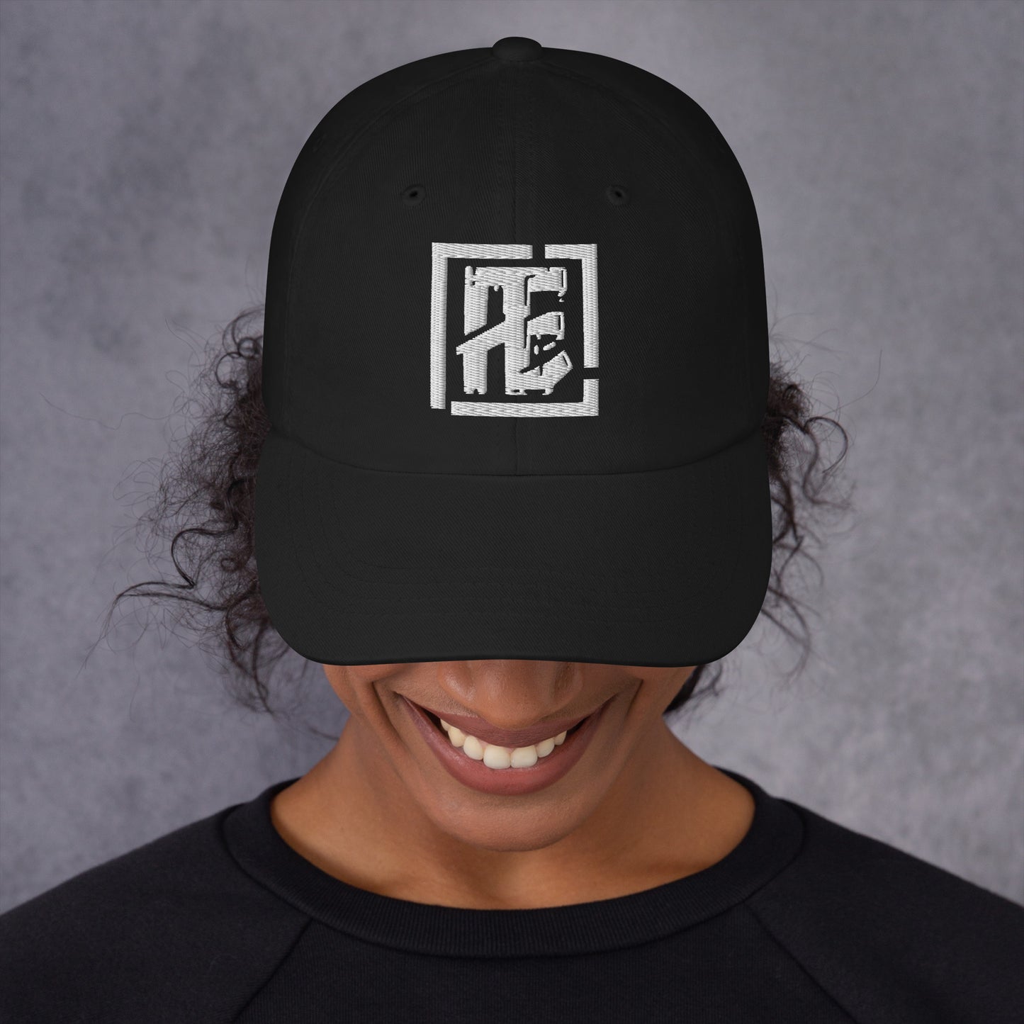 Women's White Logo Dad hat