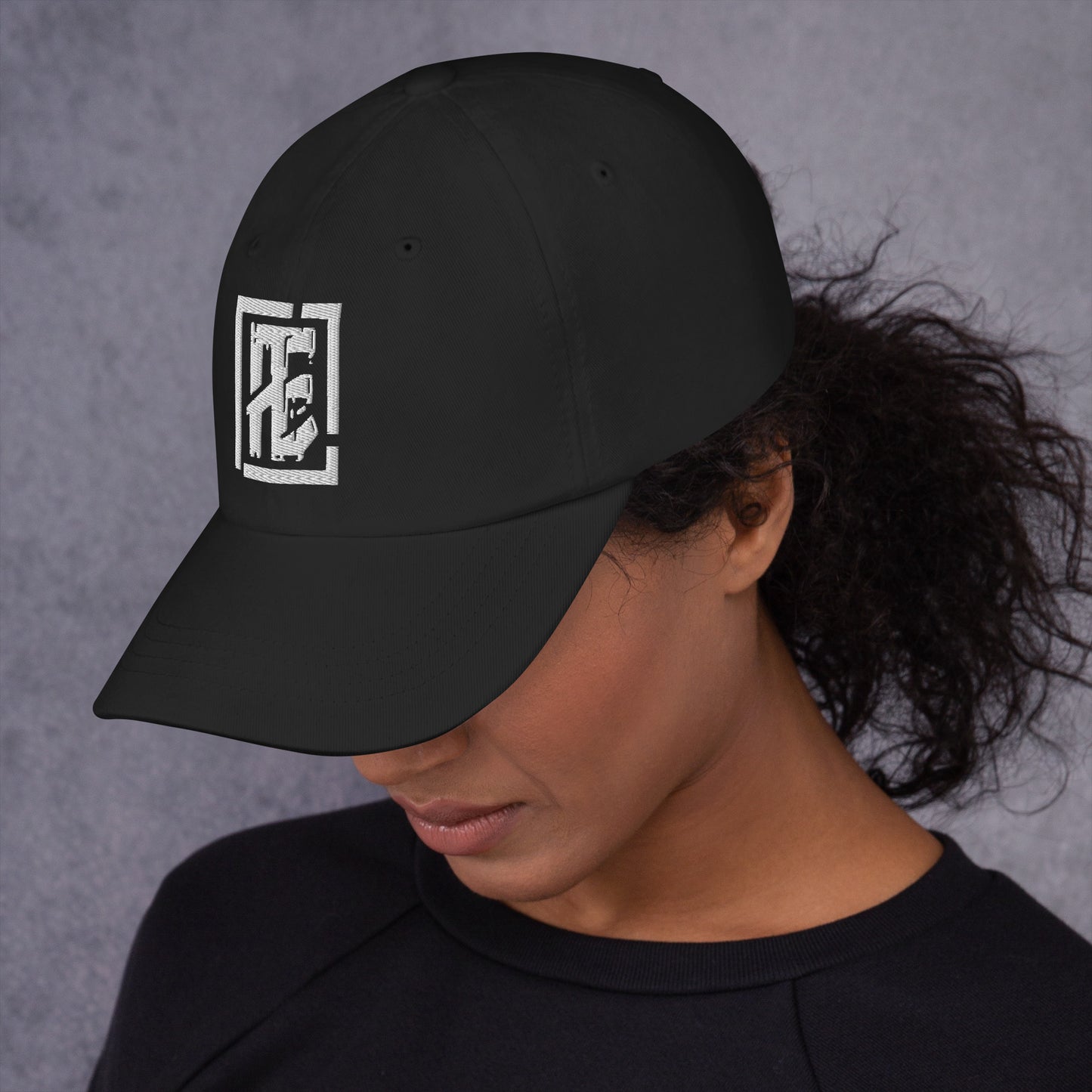 Women's White Logo Dad hat