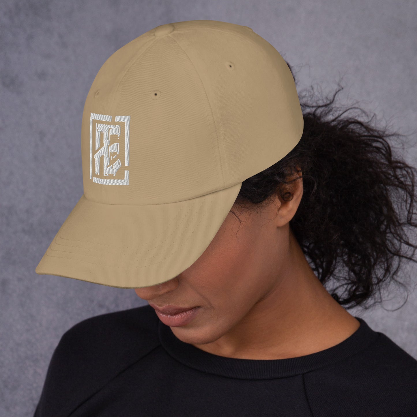 Women's White Logo Dad hat