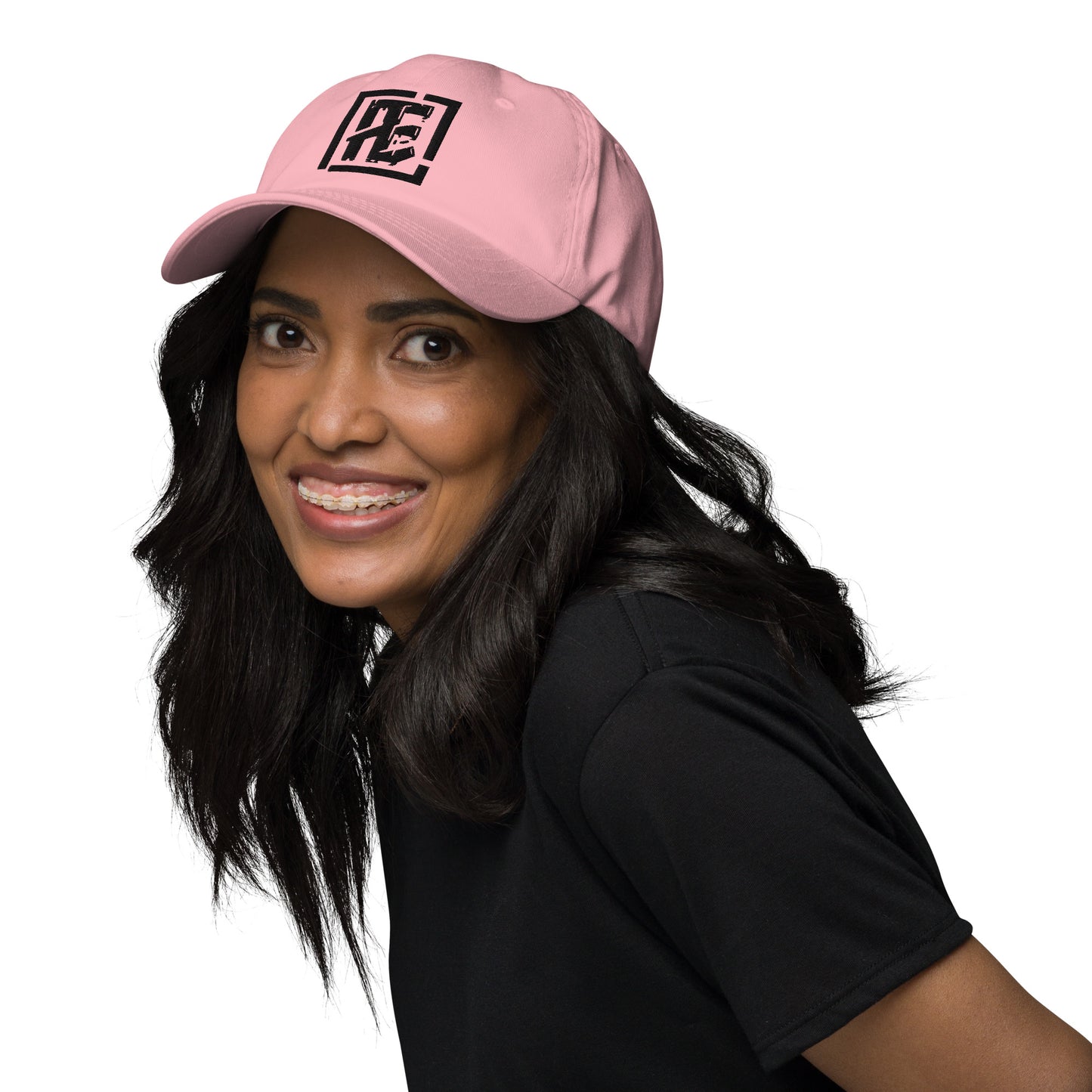 Women's Black Logo Dad hat