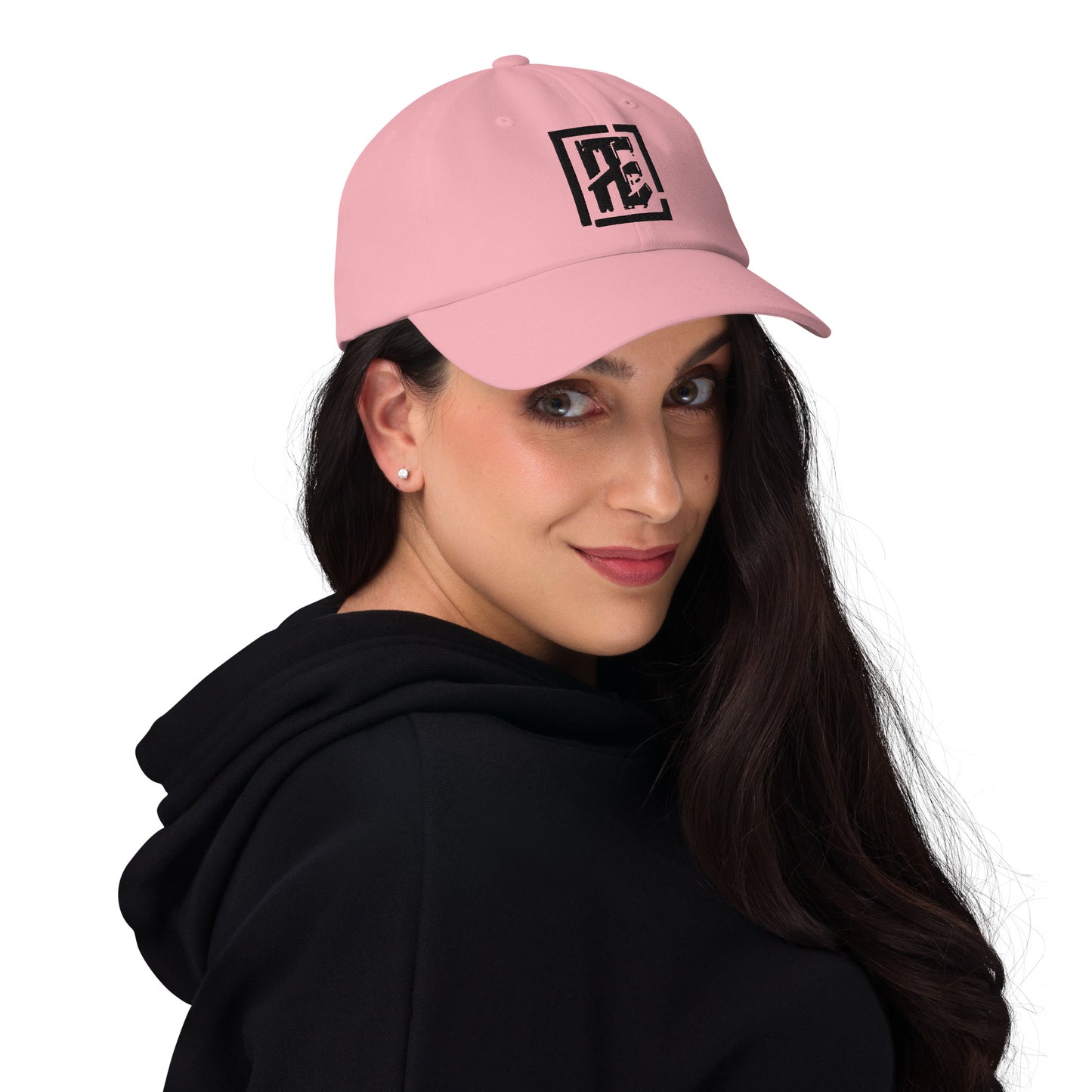 Women's Black Logo Dad hat