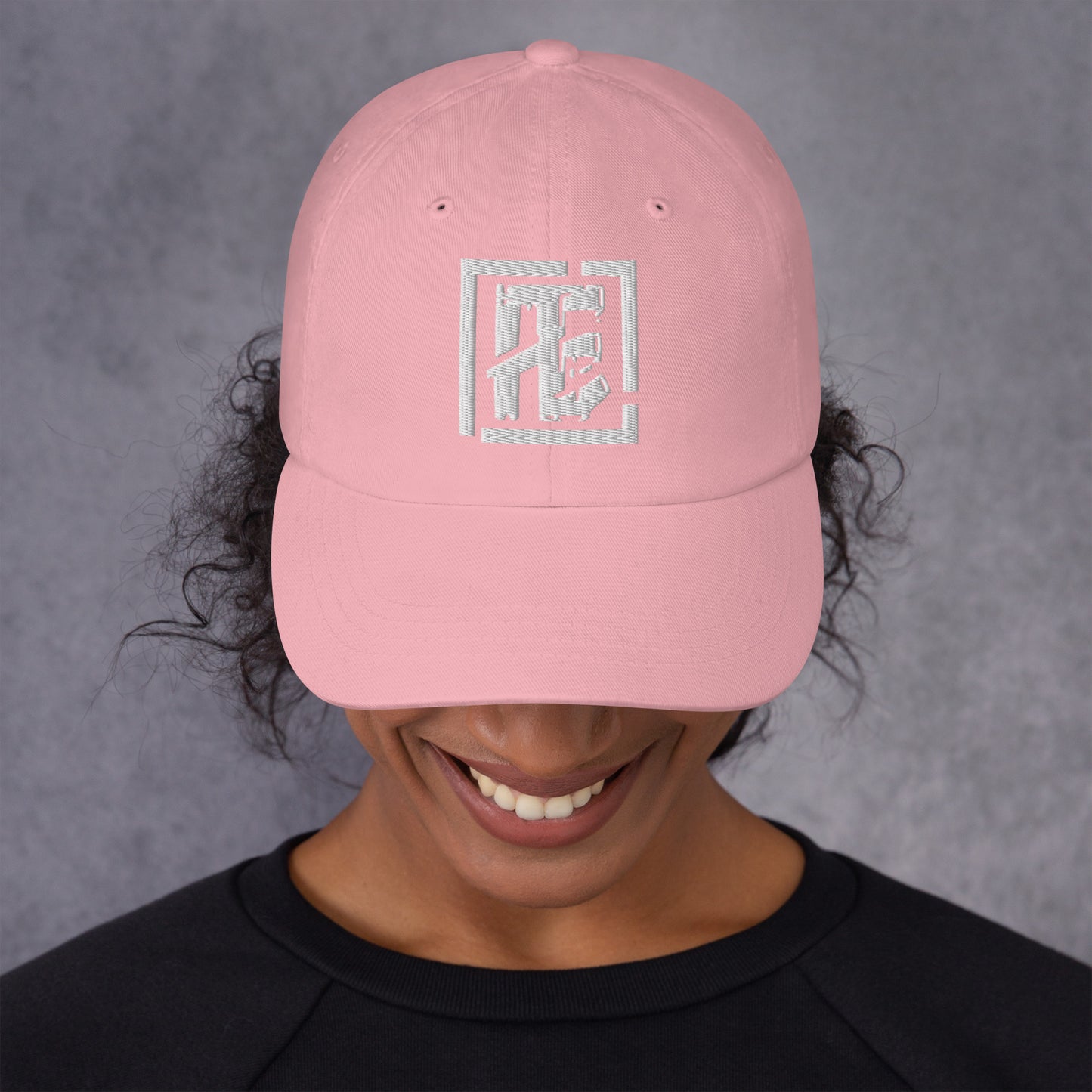 Women's White Logo Dad hat