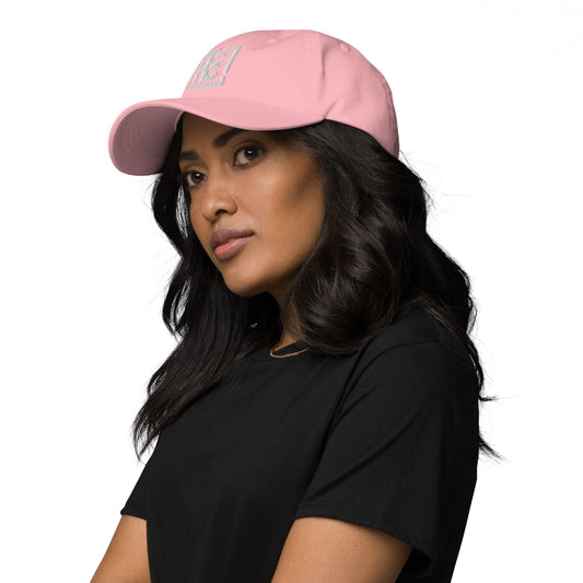 Women's White Logo Dad hat