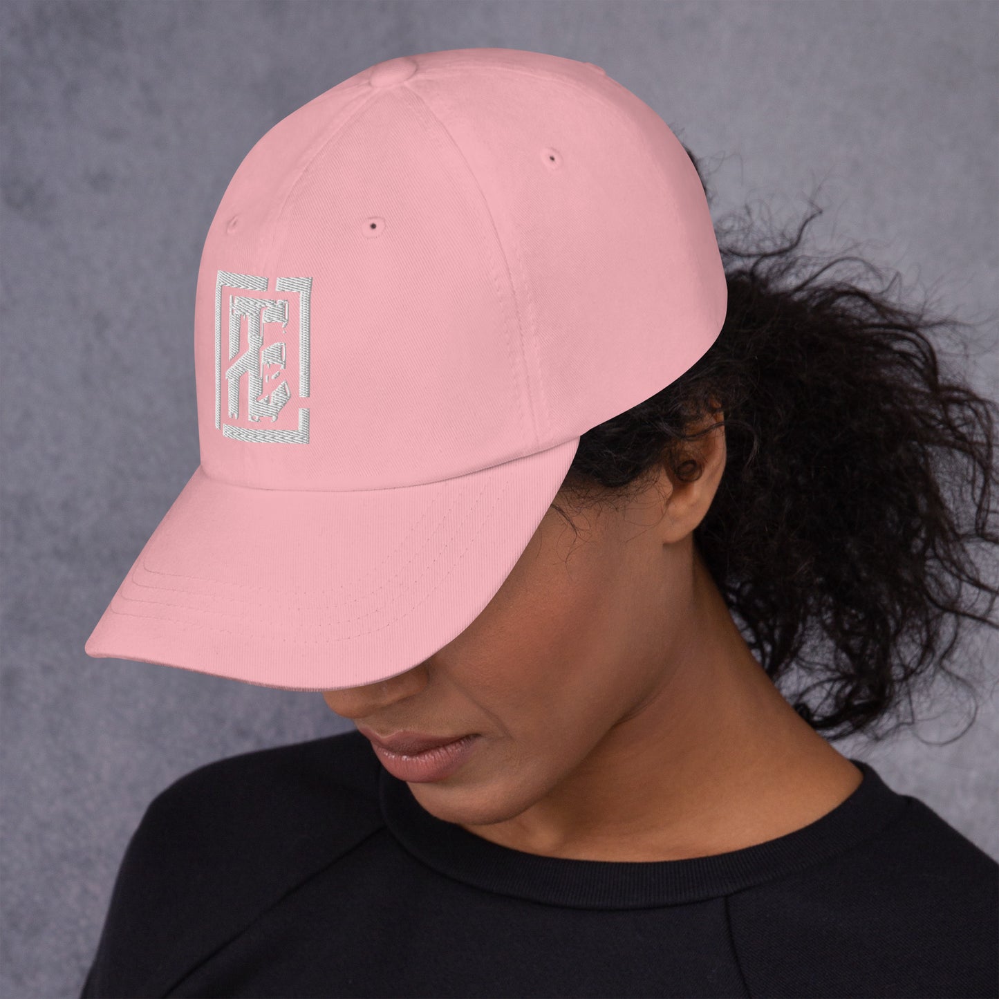 Women's White Logo Dad hat