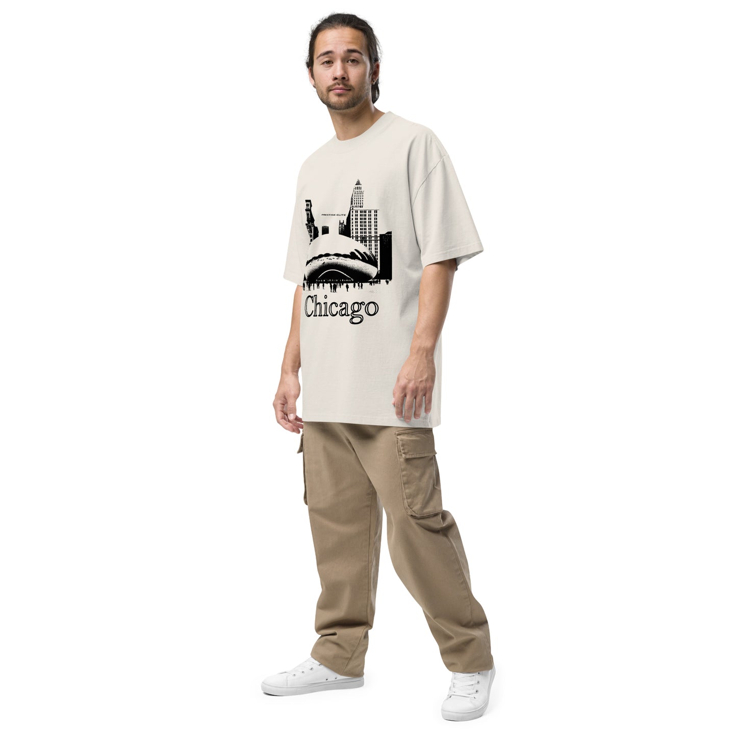 Men's "Chicago Cloud Gate" Oversized t-shirt