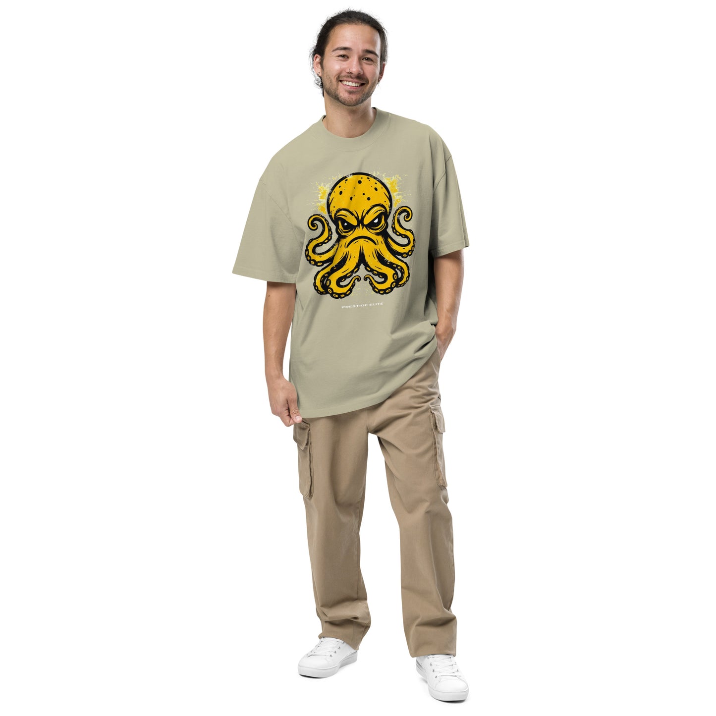 Men's "Yellow Kraken" Oversized t-shirt