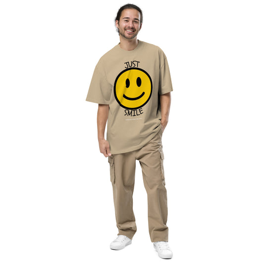 Men's "Just Smile" Oversized t-shirt