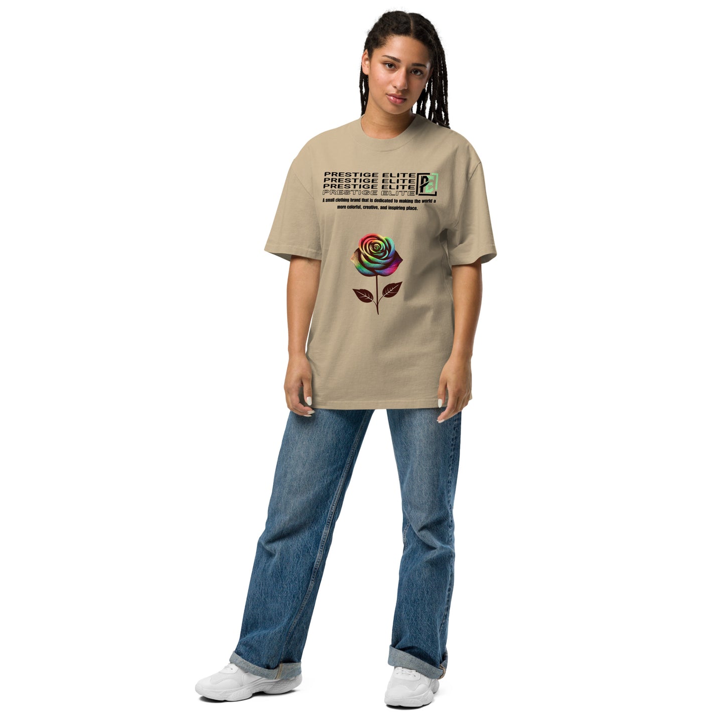 Women's "Prestige Elite" Branded Oversized t-shirt