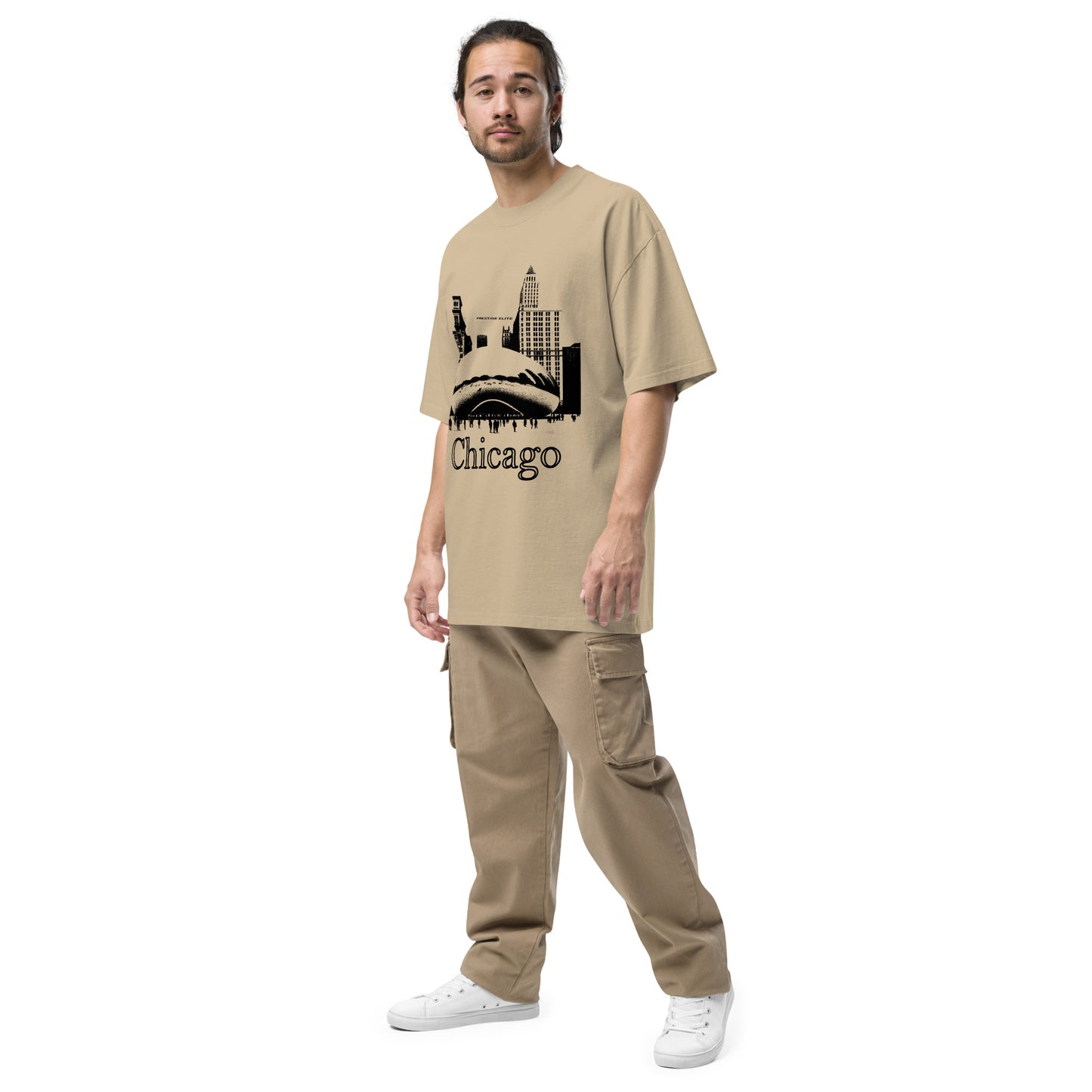 Men's "Chicago Cloud Gate" Oversized t-shirt