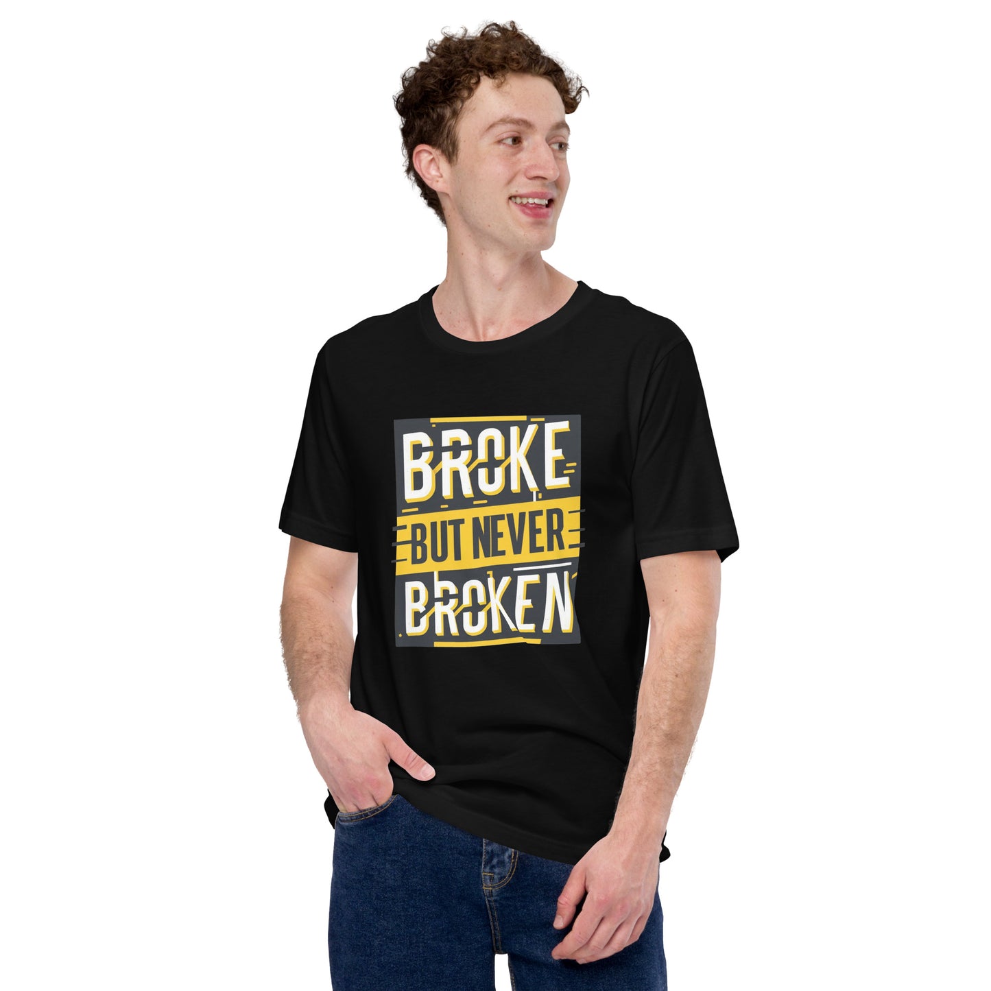 Men's Broke, But Never Broken Tee